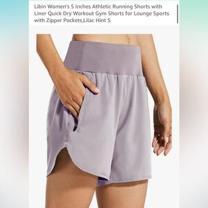 Libian Women's Quick-Dry Athletic Shorts - Light Purple